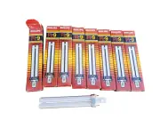 8 PK Philips PL*9 PL9 Light Bulb Tubular 9 Watt 600 Lumen 2 Pin Replacement NOS
