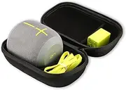 Ultimate Ears WONDERBOOM 4 3 2 Wireless Speaker Carrying Case, ProCase Travel Bag Hard Protective Coverwith Space for Wall Charger and USB Cable –Black