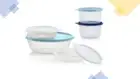 Tupperware SS Bowl Snack Set of 5 - Plastic Food Storage Container New