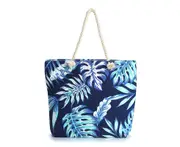 Printed Leaves Canvas Tote Bag/Shopping Bag