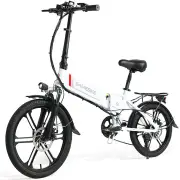 [US DIRECT] SAMEBIKE 20LVXD30-II 48V 10.4AH 350W Electric Folding Bicycle 20 Inch 70-80KM Mileage Range Max Load 120KG