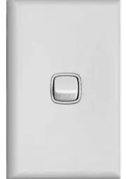 HPM EXCEL 1-GANG ROCKER SWITCH 10A 240V 1-Pole 2-Way Vertical, Flush Mount BROWN