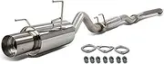 DNA MOTORING CBE-ARSX-NS Stainless Steel Cat Back Exhaust System [Compatible with 02-06 Acura RSX DC5 Non Type-S]