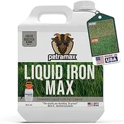 PetraTools Liquid Iron for Lawns and Plants - Chelated Lawn Fertilizer Concentrate, EDTA-Free & Made in the USA (32 Oz)