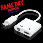 2IN1 Type-C to 3.5mm Audio Adapter Cabler for Samsung Galaxy S20 FE 5G UW G781V