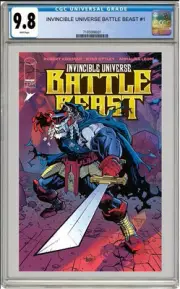 INVINCIBLE UNIVERSE BATTLE BEAST #1 CVR A OTTLEY & LEONI CGC 9.8 NM PRESALE 4/23