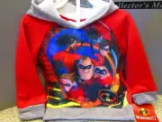 Disney Pixar INCREDIBLES 2 Long Sleeve Hoodie Shirt Boys Size 2T NWT
