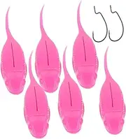 Anneome 6Pcs Soft Fishing Lures Durable Bait for Freshwater Saltwater for Bass Carp More Realistic Design for Enhanced Fish