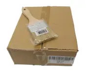 (24) Linzer 1500–2 2 Inch Flat Chip Paint Pure Bristle Brush W /Wood Handle
