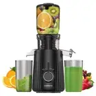 Cold Press Juicer Machines, Slow Masticating Juicer with 4.25" Large Chute, S...