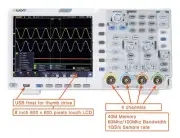 OWON XDS3064AE Oscilloscope 60MHz 4ch 14bits Touch +decoding+VGA+WIFI+DMM+Batter