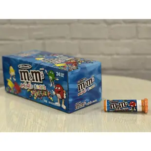M&M's 迷你巧克力 管狀包裝 巧克力豆 m&m  牛奶巧克力 盒裝 24條/盒