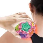 Magic Rainbow Puzzle Ball - Sensory Glow in Dark Brain Teaser Toy - 360 Degree Rotation Colorful Fidget Magic Ball for Home, School, Travel