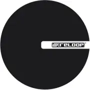 Reloop LIPMAT-RELOOP Slipmat for DJ Turntablism, Black with Logo