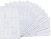 Iron on Transfer 3 Inch White Flock Letter for Clothing 14 Sheet