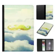 PASSPORT ITINERARY ORGANIZER|HIPSTER COLOURFUL MOUSTACHE #28