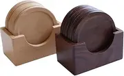 CVBFDB Black Walnut Cup Mat Set Wood Insulation Mat Wooden Tea Base Cup Mat