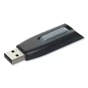 Verbatim Store 'n' Go V3 USB 3.0 Drive, 8GB, Black/Gray