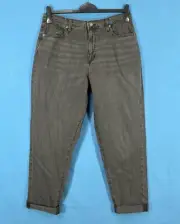 NWT UNIVERSAL THREAD Boyfriend FADED BLACK Denim TAPERED LEG 5-Pocket JEANS 10