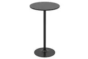 Costway High Bar Table Round Coffee Side Table Pub Dining Table Counter Patio Bistro Black