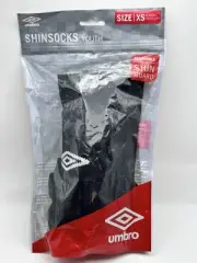Umbro Soccer ShinSock Sock Guard Size Extra Small Youth Black NEW