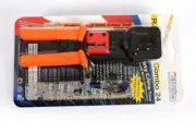 Heavy Duty Rj45 Crimp Tools Combo With 24 Counts Cat6 Snap In Clips Passthrough