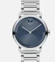 Movado Bold Evolution 3601155 Blue Dial Swiss Quartz Watch 40mm New in Box