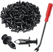 100Pcs 8mm ATV Fender Clips Kit Rivets Fasteners Clamps Include Plastic Fastener Removal Tool for Ford for Toyota for Honda for Chrysler