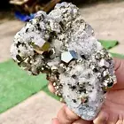 499G Top Natural chalcopyrite Crystal Cluster mineral specimen reiki