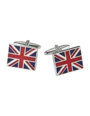 [Cudworth] Enamel Union Jack Cufflinks in Multi
