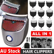 Pro Men'S Cordless Hair Clippers Beard Trimmer Electric Shaver Groomer Haircut