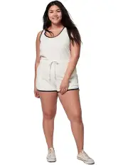 [Faherty] Cabana Towel Terry Romper in White