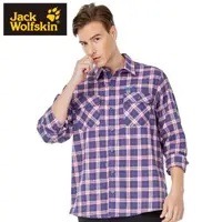 在飛比找momo購物網優惠-【Jack wolfskin 飛狼】男 經典格紋排汗長袖襯衫