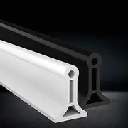 Shower Water Barrier ​Silicone Wet Room Bathroom Floor Sealing Strip,Collapsible Shower Threshold Water Dam,Shower Barrier and Retention System and ​Keeps Water Inside Threshold