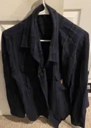 Brixton Bowery Flannel - Blue/Purple Mens - Size XL - New With Tags