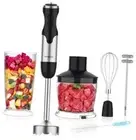 5 in 1 Immersion Hand Blender Mixer, [Upgraded] Handheld Stick Blender Black