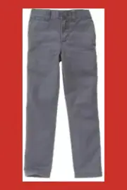 NWT Boys 6 Gymboree “EVERYDAY ALL-STAR” Cotton GRAY Prep-fit Casual DOCKER PANTS