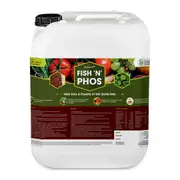 Fish Emulsion Fertiliser - Fish 'N' Phos 20 L - Organic Garden and Crop Fertiliser - Liquid Nitrogen Fertiliser for Plants - Fish Hydrolysate Liquid