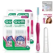 GUM Proxabrush Cleaners MODERATE Go-Betweens Braces & Dental Devices 10 Each