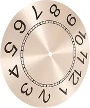 TINEASUR Elegant DIY Clock Accessory Aluminum Round Clock Dial Roman Numerals Replacement for DIY Wall