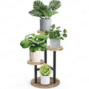 STLOVe Plant Stand, 3 Tier Tall Flower Stand, Garden Planter Holder Flower Pot Shelf Outdoor Indoor, Decor Pot Stand, Flower Display Rack(Pot & Plant Not Included)
