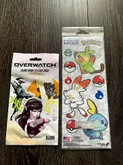 Pokemon Premium Decals Stickers Controller Grookey, Scorbunny, Sobble Overwatch