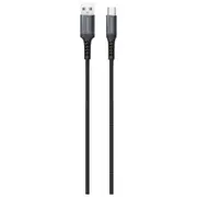 RockRose Powerline USB-A to USB-C Cable - 1m Kevlar Fiber Braided - 70kg Tension - 10000+ Plug / Pull - 5000 Bending Test [RRCS07C]