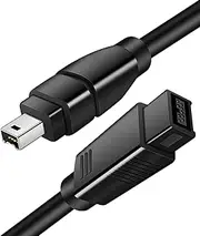FireWire 800 to 400 9 to 4 pin Cable (9pin 4pin) 1.8m, tunghey IEEE 1394 Firewire 800 9-pin/4-pin Cable for scanners, Printers, Cameras, DV camcorders and i-Pods Complies