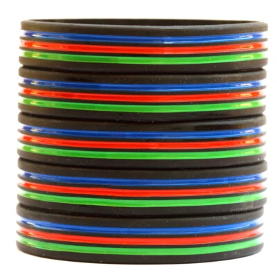 5 of Triple Stripe Wristbands - Bracelets with The Thin Blue, Red, Green Line