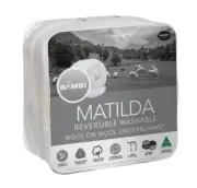Bambi Matilda Wool-on-Wool Mattress Topper Underblanket Underlay