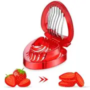 Strawberry Slicer Kitchen Gadget Fruit Cutter, Boiled Egg Slicer