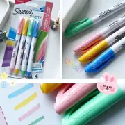 Sharpie S-Note Creative Marker Pen & Highlight Pastel 1.0mm Pack 4 pcs