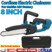 Cordless Electric Wood Cutting Saw Cutter 8inch Chainsaw For Makita 18V Battery