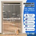 Safety Gate Pet Dog Cat Extra Tall Fence Enclosure Guard for Stairs Retractable